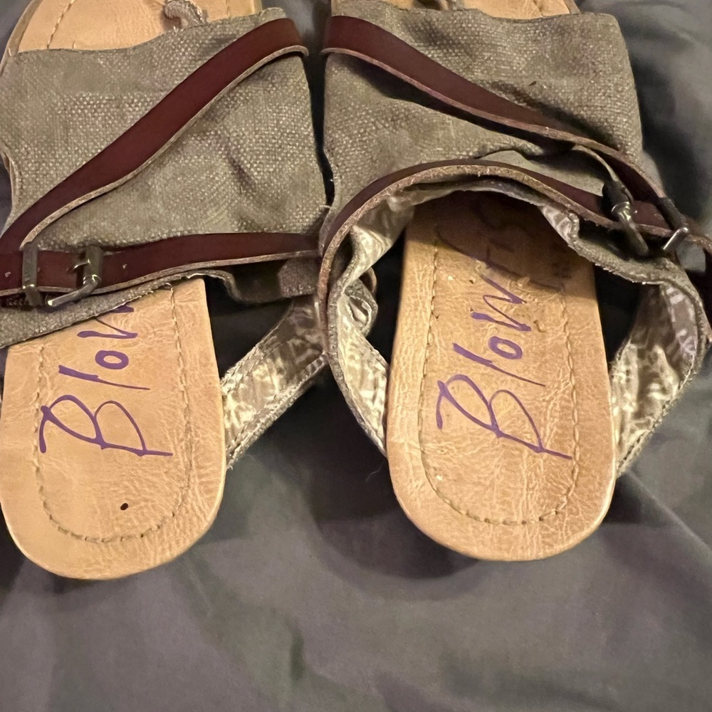 Blowfish Tan and Brown Sandals - Picture 4 of 4
